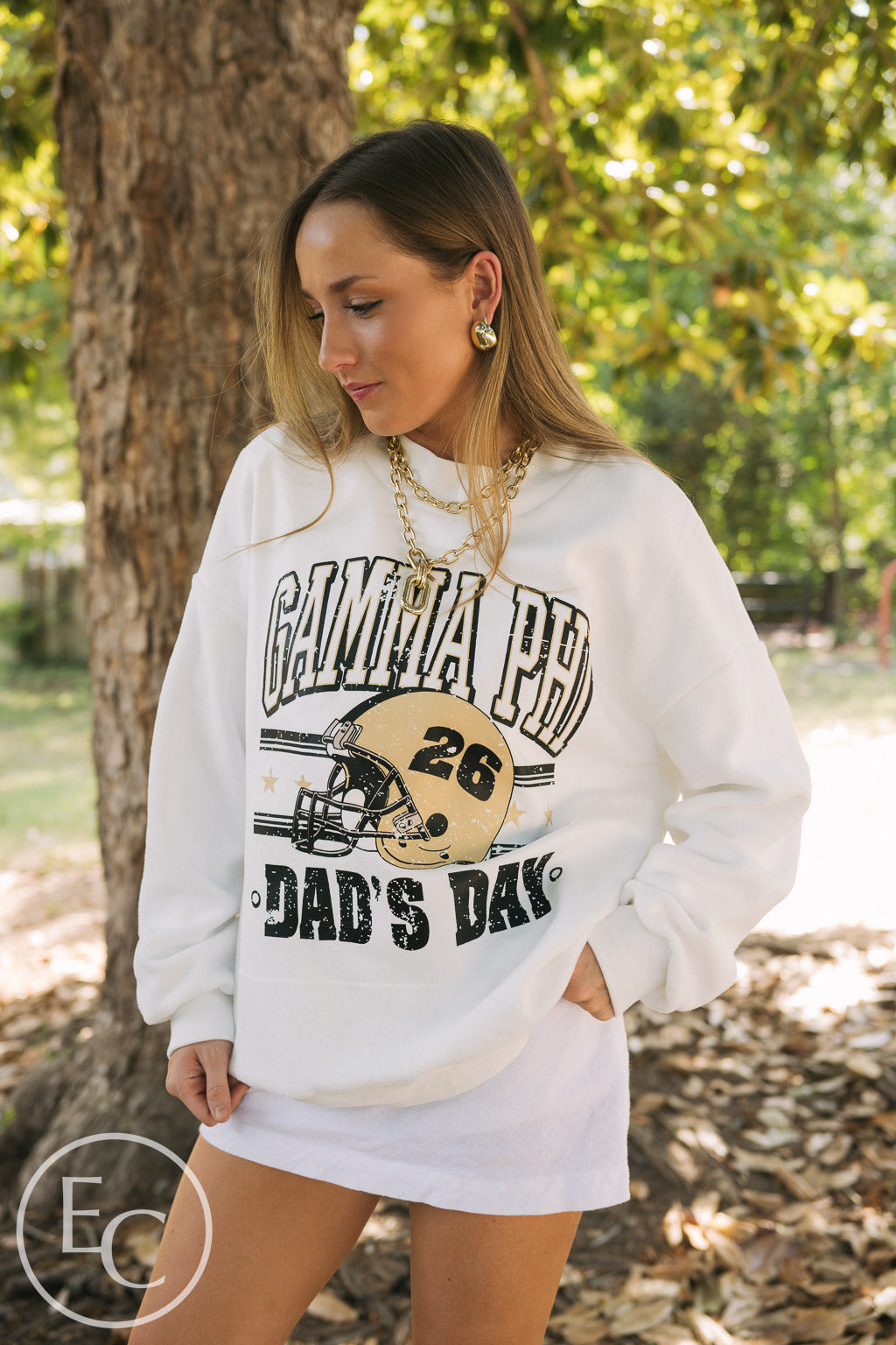 Gamma Phi Beta Vintage Dad's Day Mockneck
