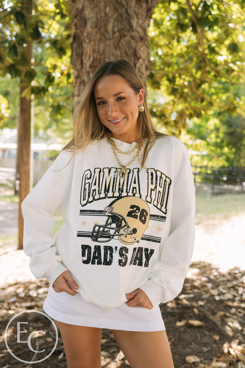 Gamma Phi Beta Vintage Dad's Day Mockneck