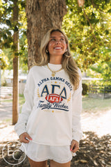 Alpha Gamma Delta Family Weekend Reversible Mockneck