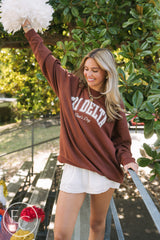 Tri Delta Dark Maroon Dad's Day Mockneck