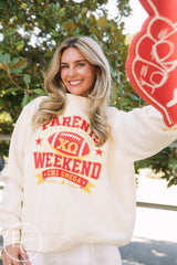 Chi Omega Football Parents Weekend Mockneck