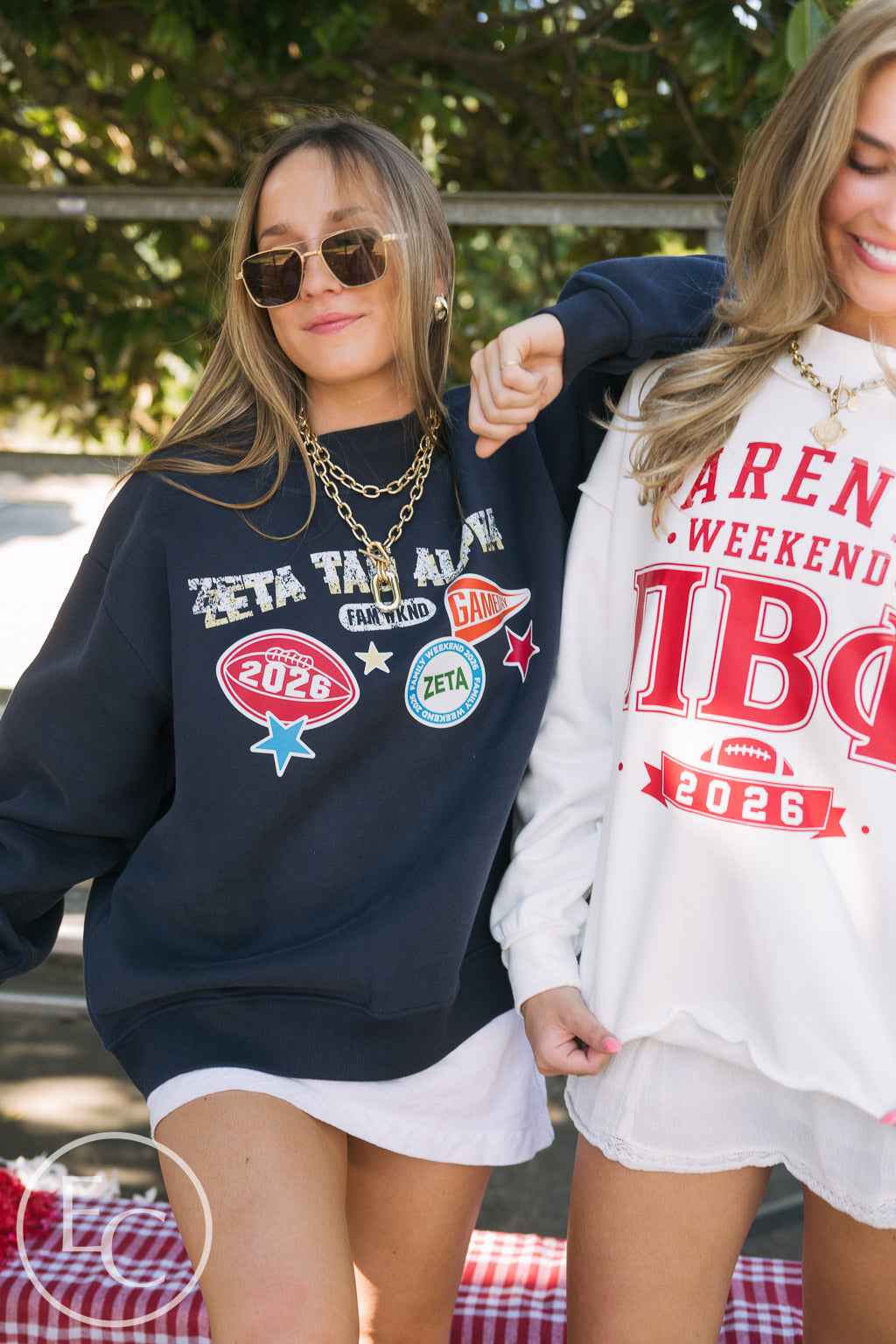 Zeta Tau Alpha Patchwork Family Weekend Mockneck