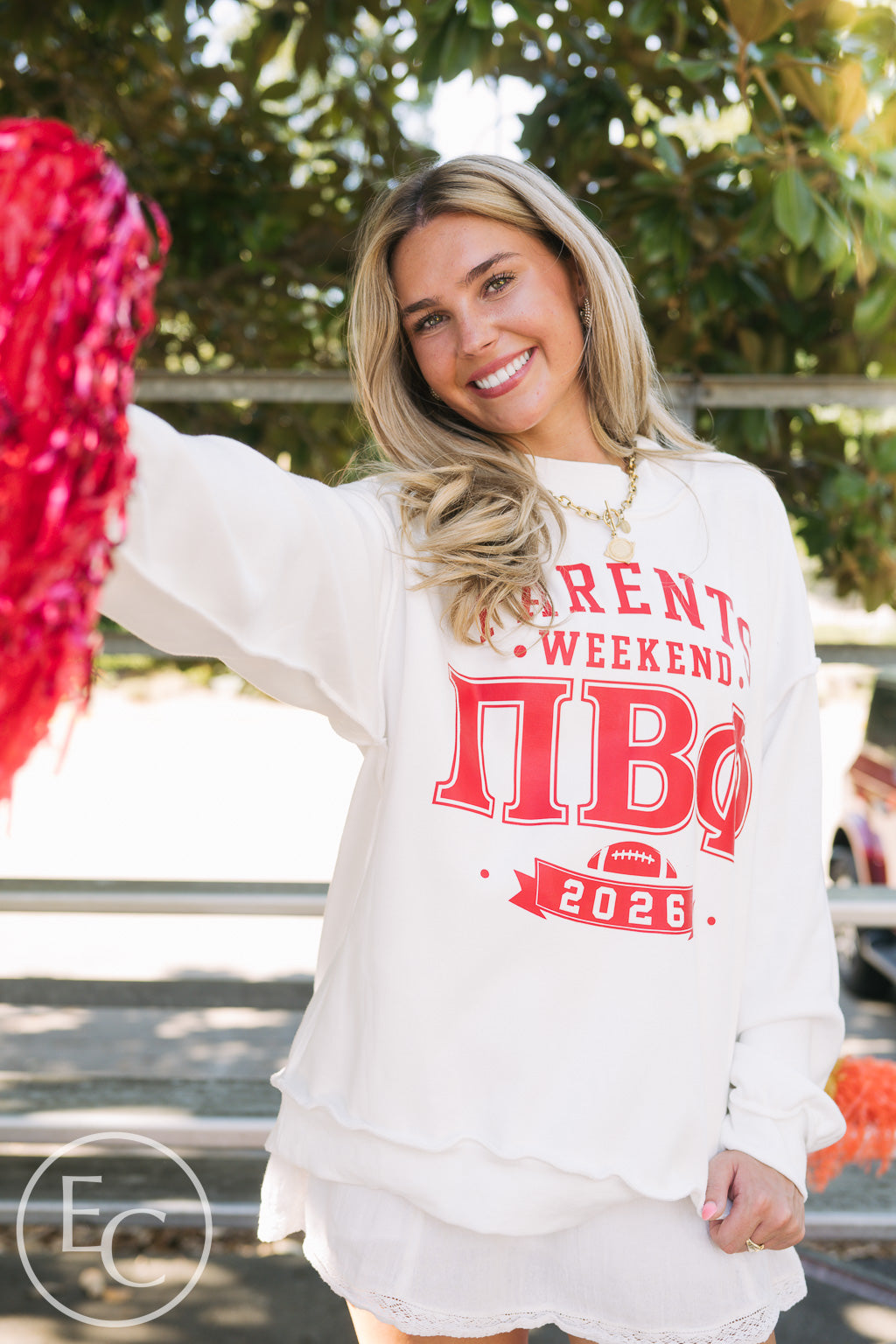 Pi Phi Bold Parents Weekend Reversible Mockneck