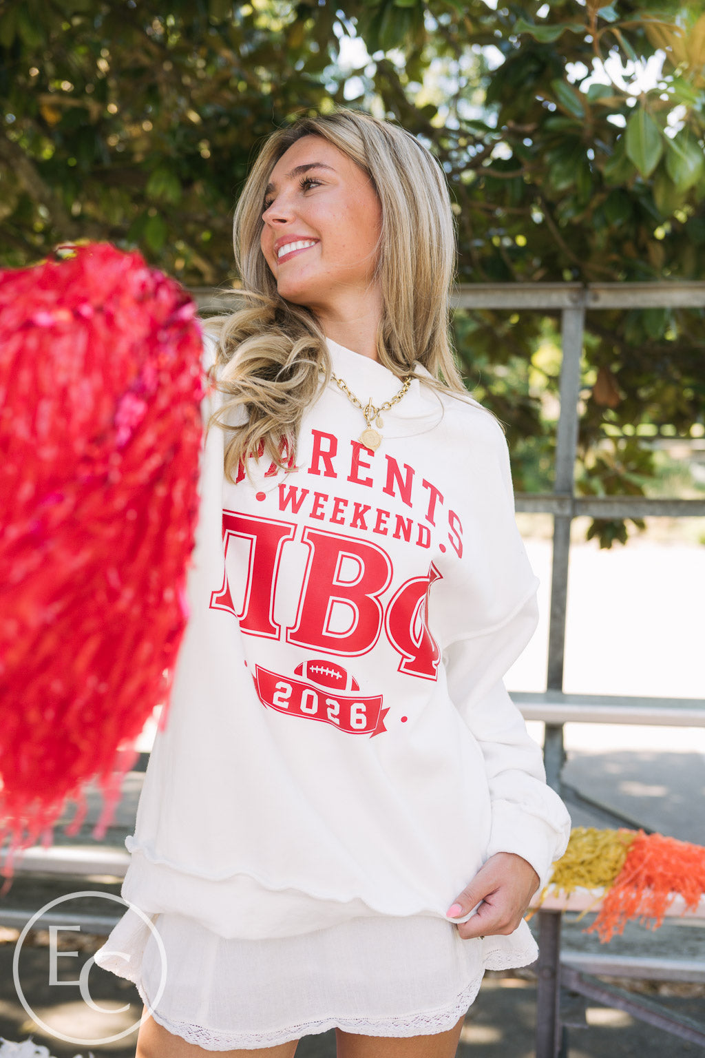 Pi Phi Bold Parents Weekend Reversible Mockneck