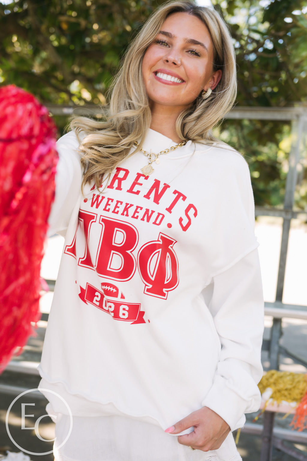 Pi Phi Bold Parents Weekend Reversible Mockneck