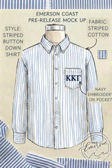 Emerson Coast Striped Button Down Shirt