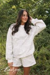 Emerson Coast White Camo Crewneck & Shorts Set