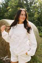 Emerson Coast White Camo Crewneck & Shorts Set