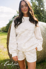 Emerson Coast White Camo Crewneck & Shorts Set
