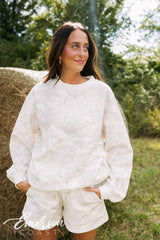 Emerson Coast White Camo Crewneck & Shorts Set