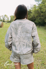 Emerson Coast Muted Camo Crewneck & Shorts Set