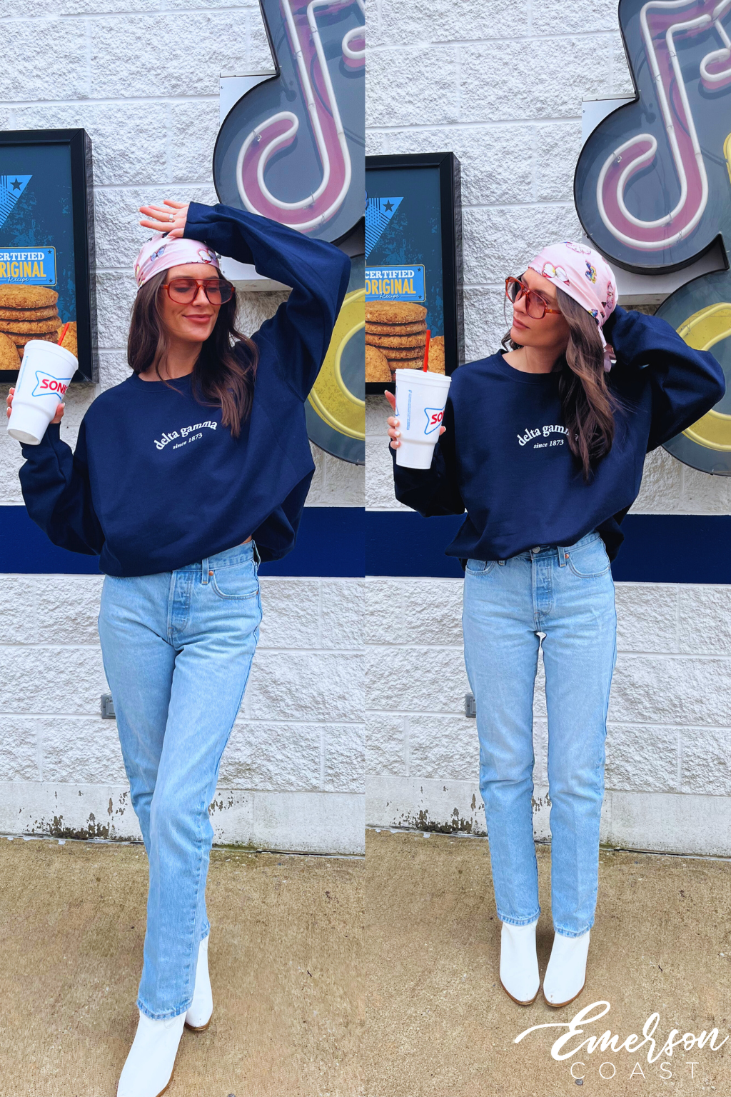 Navy Newport Crewneck