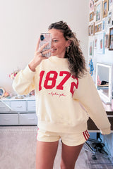 Alpha Phi Vintage Varsity Mockneck