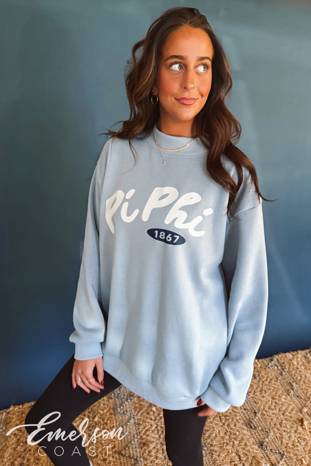 Pi Phi Aspen Mock Neck Sweatshirt