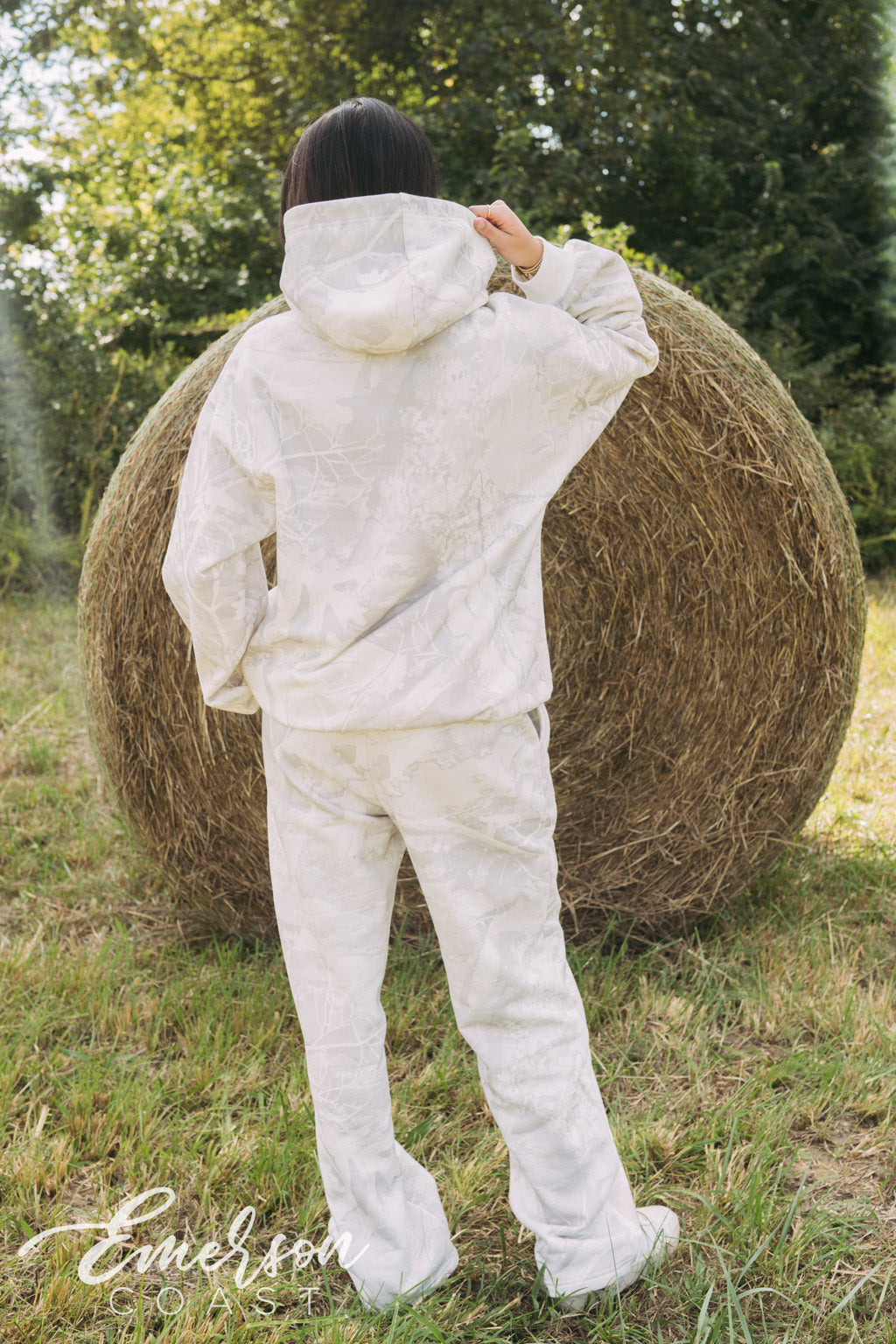 Emerson Coast White Camo Hoodie & Wide Leg Pants