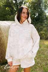 Emerson Coast White Camo Hoodie & Shorts Set