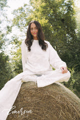 Emerson Coast White Camo Crewneck & Wide Leg Pants