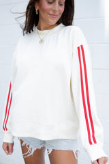 Chicka-d Striped Mockneck