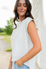 Emerson Coast Harbor Stripe Rolled Cuff Tee
