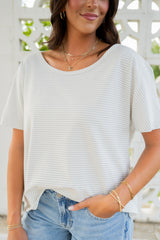 Emerson Coast Harbor Stripe Slouchy Tee