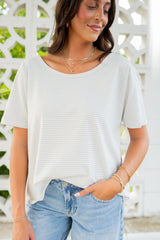 Emerson Coast Harbor Stripe Slouchy Tee