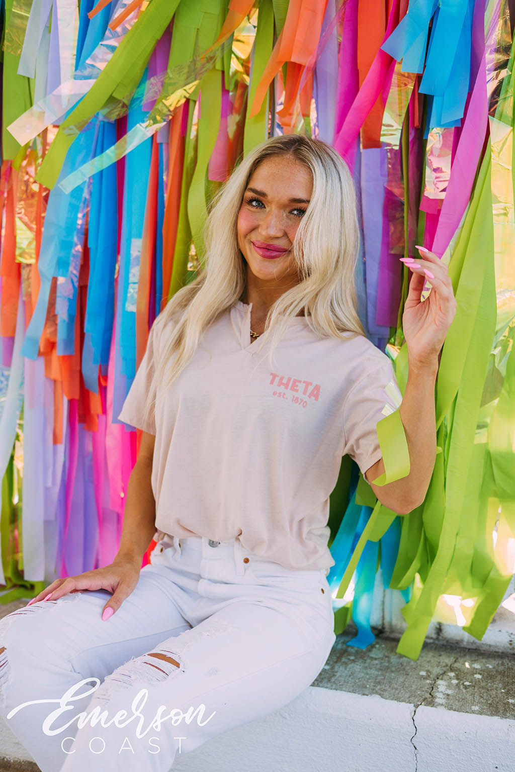 Theta Established Notch Tee