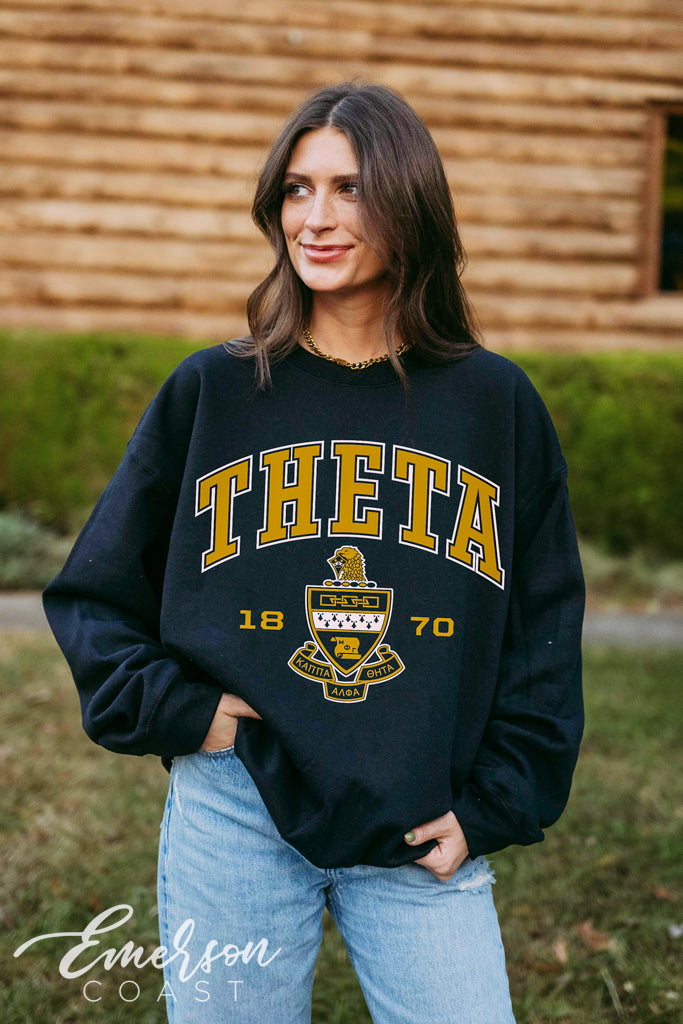 Kappa Alpha Theta Crest Crewneck