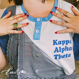 Kappa Alpha Theta Simple Recruitment Colorblock Henley