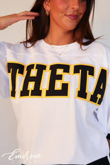 Theta Black and Gold Greek Letter Jersey