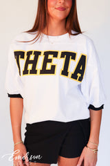 Theta Black and Gold Greek Letter Jersey