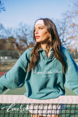 Kappa Alpha Theta Emerald Oversized Collared Crew