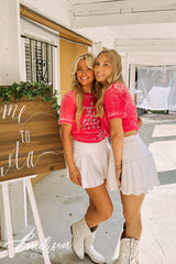 Kappa Alpha Theta Red Acid Wash Philanthropy Tee