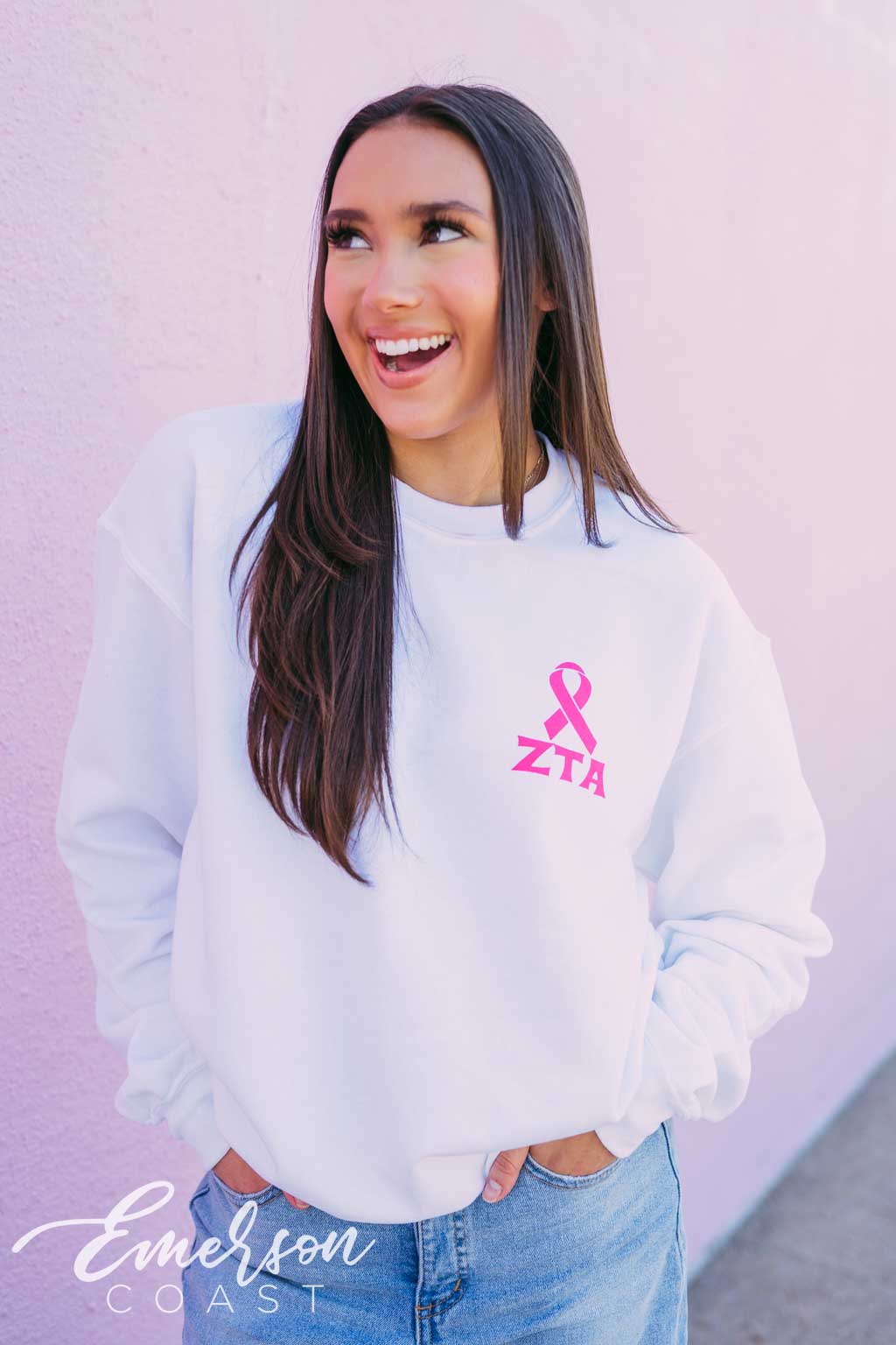 Zeta Think Pink Sweatshirt