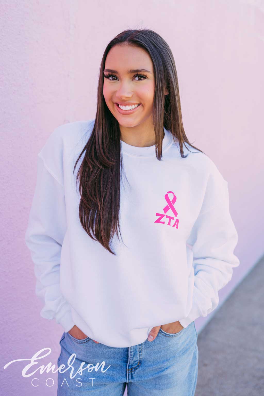 Zeta Think Pink Sweatshirt
