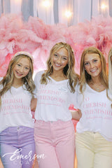 Alpha Gamma Delta To Cherish Friendships Vneck Tee