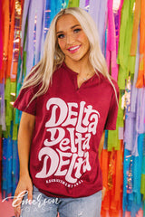 Delta Delta Delta Recruitment Notch Tee