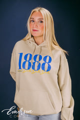 Tri Delta Established Date Hoodie