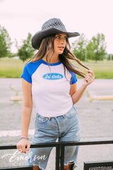 Tri Delta Built Tough Raglan Baby Tee