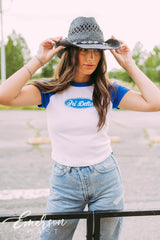 Tri Delta Built Tough Raglan Baby Tee