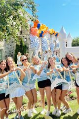 Tri Delta La Delta Vita Bid Day Slouchy Tee