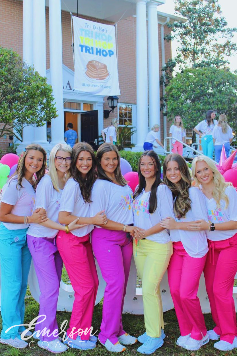 Tri Delta Loves St. Jude Colorful Slouchy Tee