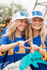 Tri Delta Royal Blue and Gold Custom Letter Jersey
