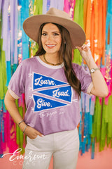 Tri Sigma Learn Lead Give Colorblock Ringer