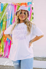 Tri Sigma Smiley Tee