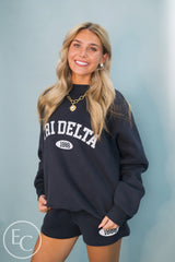 Tri Delta PR Navy Heritage Mockneck Set