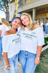 Delta Delta Delta Texas Tech University Brave Bold Kind Slouchy Tee
