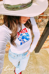 Tri Delta Apres Ski Bid Day Long Sleeve Baby Tee