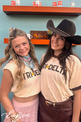 Tri Delta University of Arkansas Bid Day Ringer Tee
