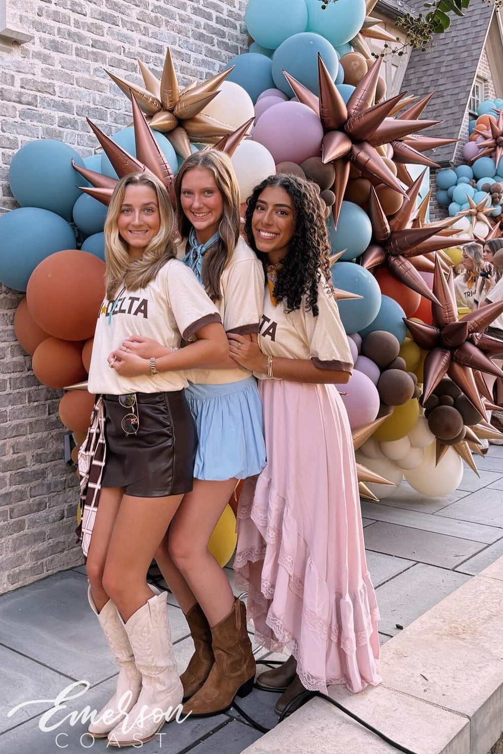 Tri Delta University of Arkansas Bid Day Ringer Tee