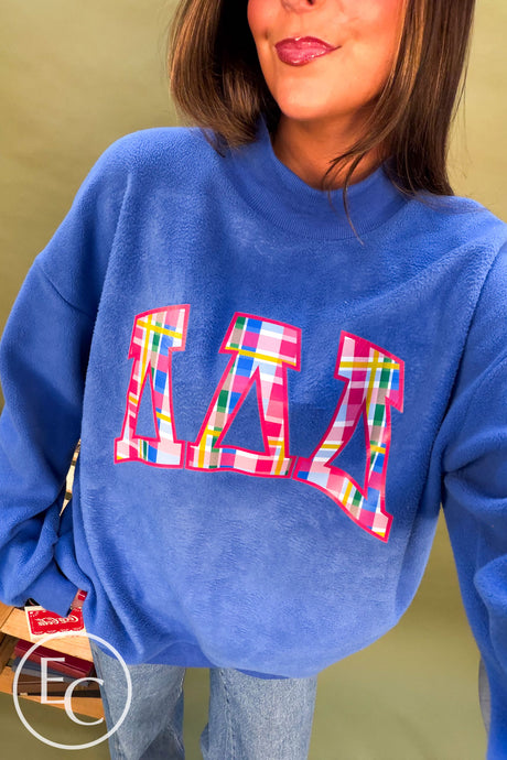 Blue Lakeside Reversible Mockneck